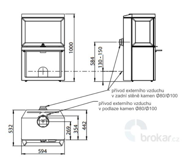 Jotul F Bp Ern Lak Kamnabrokar Cz