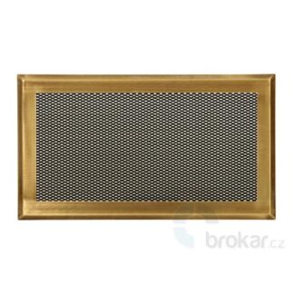 Krbová mřížka 16x32cm mosaz patina