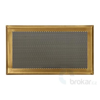 Krbová mřížka 16x32cm mosaz patina