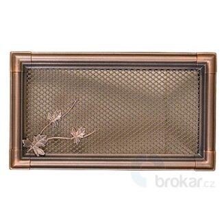 Krbová mřížka 16x32cm RETRO měděná patina