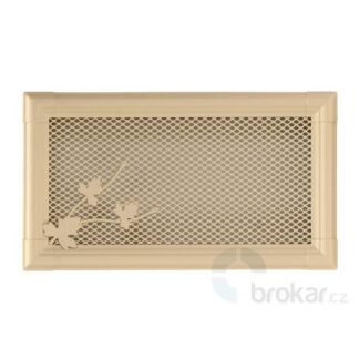 Krbová mřížka 16x32cm RETRO slonová kost