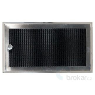 Krbová mřížka 16x32cm s žaluzií broušený chrom