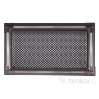 Krbová mřížka 16x32cm EXCLUSIVE grafit / inox
