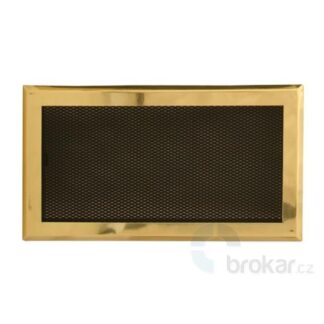 Krbová mřížka 16x32cm mosaz