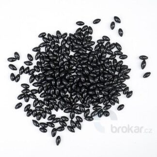 KRATKI Dekorační oblázky FIREGLASS černé 1kg
