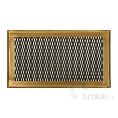 Krbová mřížka 16x32cm mosaz patina