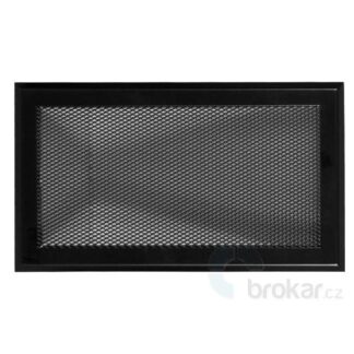 Krbová mřížka 16x32cm černá