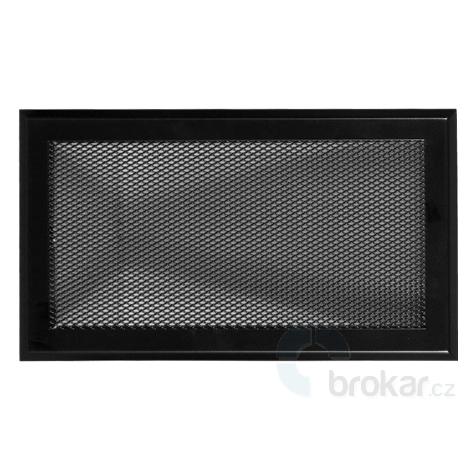 Krbová mřížka 16x32cm černá