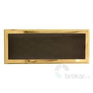 Krbová mřížka 16x45cm mosaz