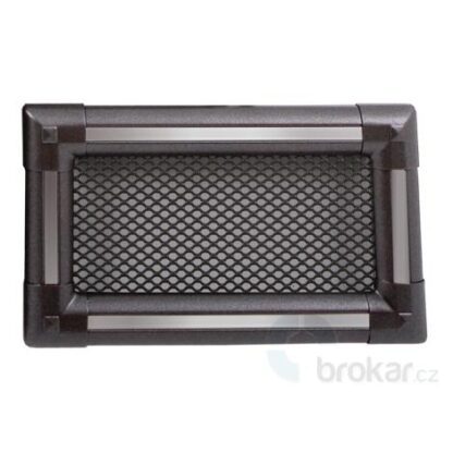 Krbová mřížka 10x20cm EXCLUSIVE grafit / inox
