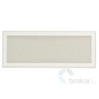 Krbová mřížka 16x45cm bílá