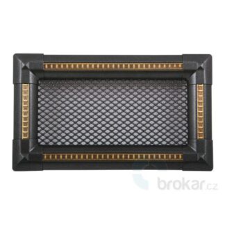 Krbová mřížka 10x20cm EXCLUSIVE grafit / mosaz patina