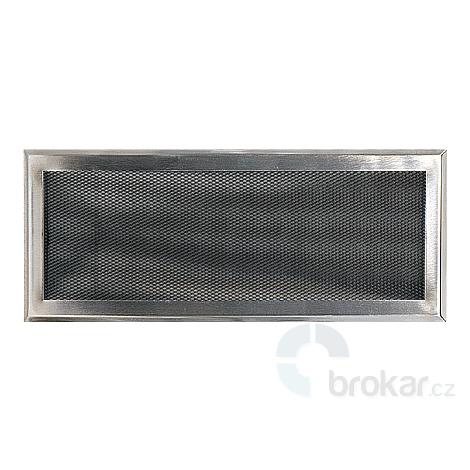 Krbová mřížka 16x45cm broušený chrom