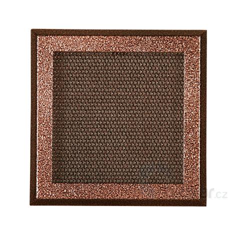 Krbová mřížka 16x16cm stará měď