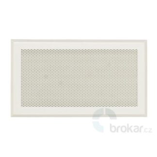 Krbová mřížka 16x32cm bílá