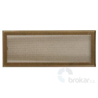 Krbová mřížka 16x45cm staré zlato