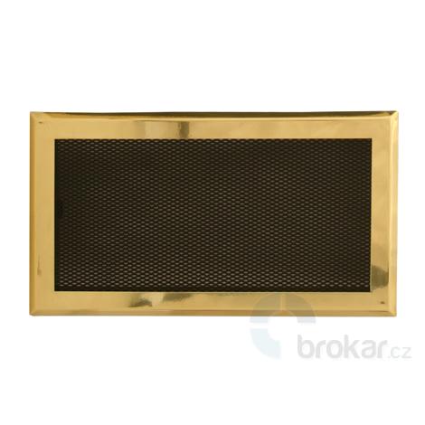 Krbová mřížka 16x32cm mosaz