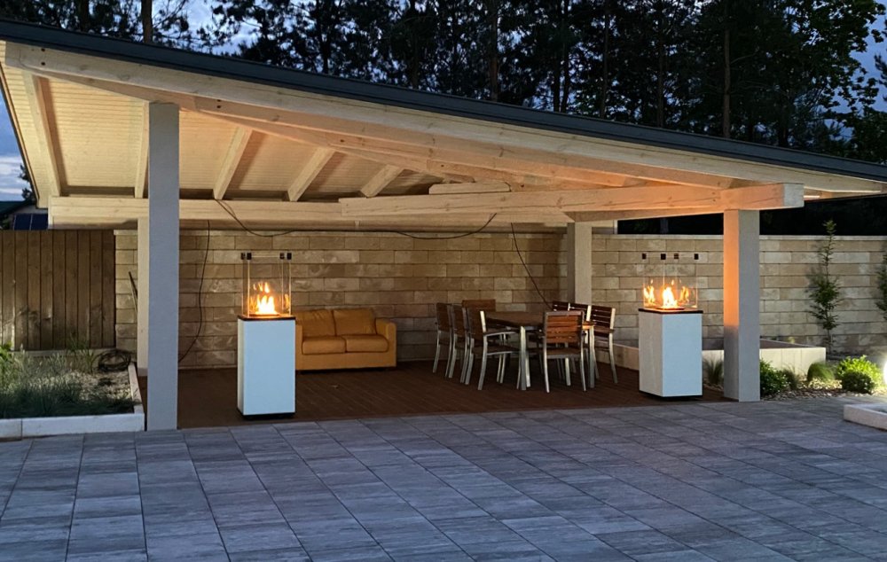 KRATKI PATIO bílý plynový ohřívač – dálkový ovladač - Obrázek 2