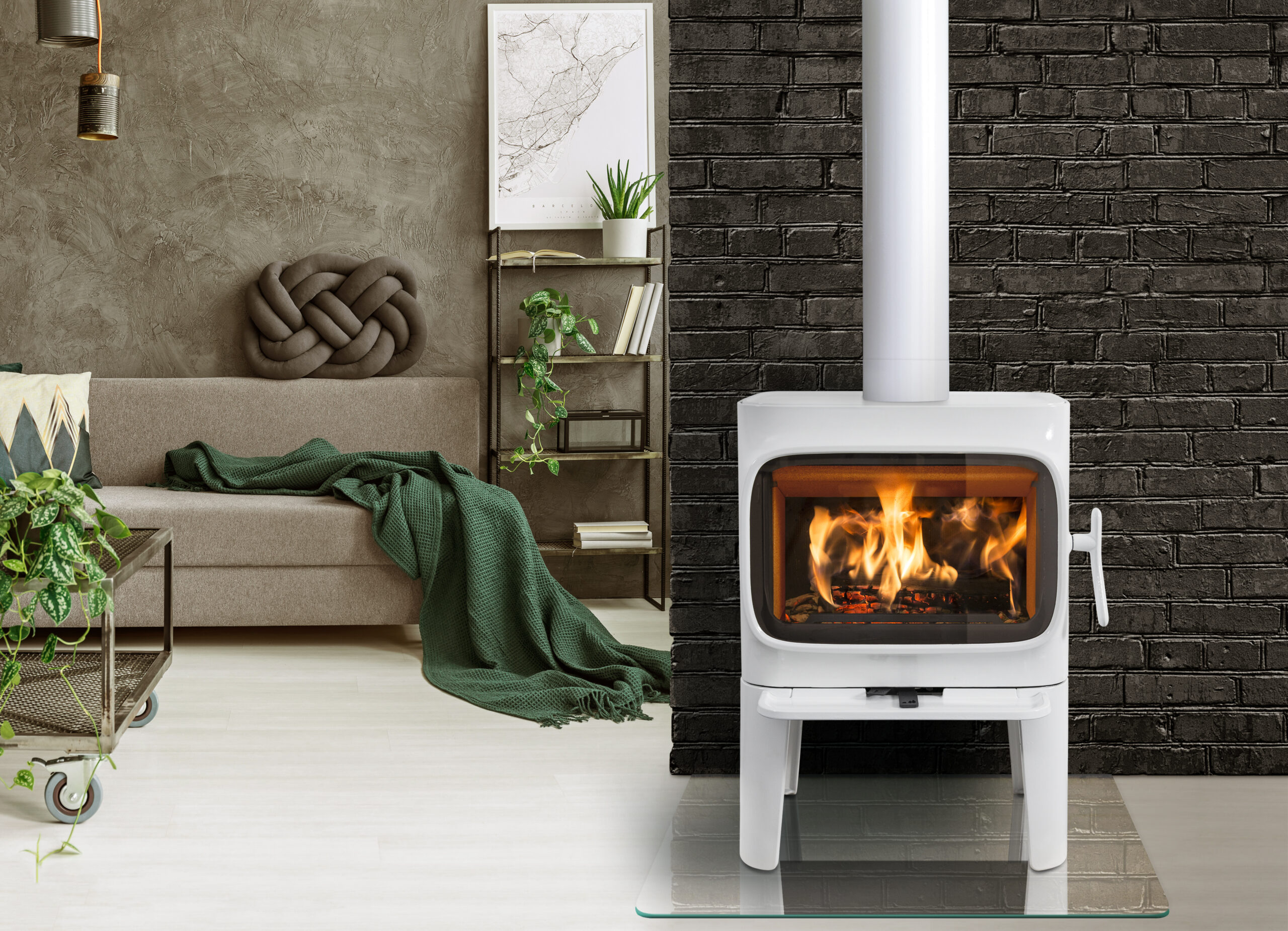 Jotul F 305 R LL WHE bílý smalt - Obrázek 3