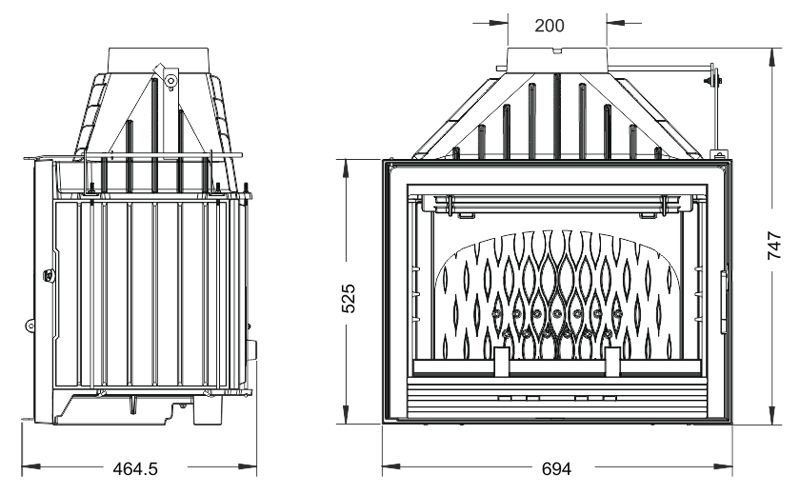 Invicta 700 Compact ECO s klapou - Obrázek 2