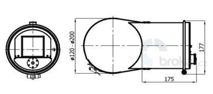 DARCO Regulátor tahu se sponou pro připojení na kouřovod - 120 - 200mm - Obrázek 5