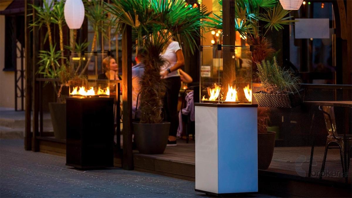 KRATKI PATIO bílý plynový ohřívač – dálkový ovladač - Obrázek 3