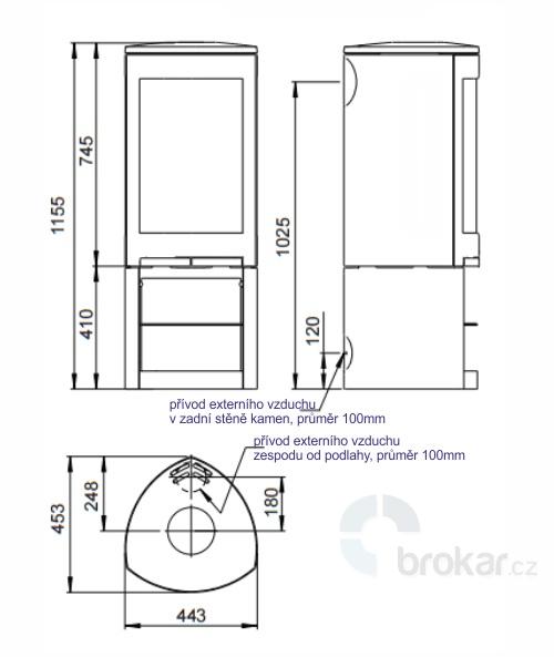 Jotul F 361v2 Advance BP černý lak - Obrázek 3