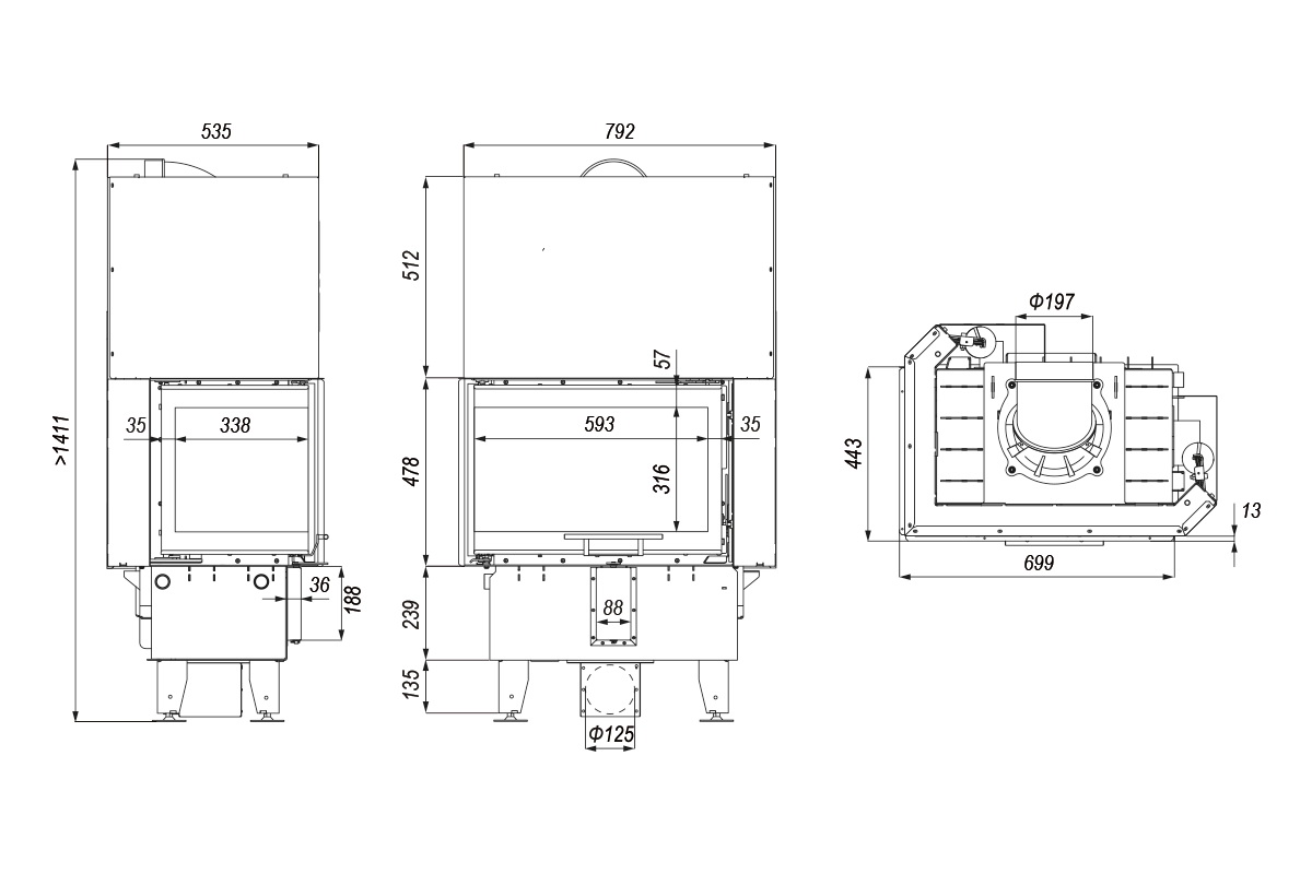Defro Home Inrta SM BL Mini G - Obrázek 2